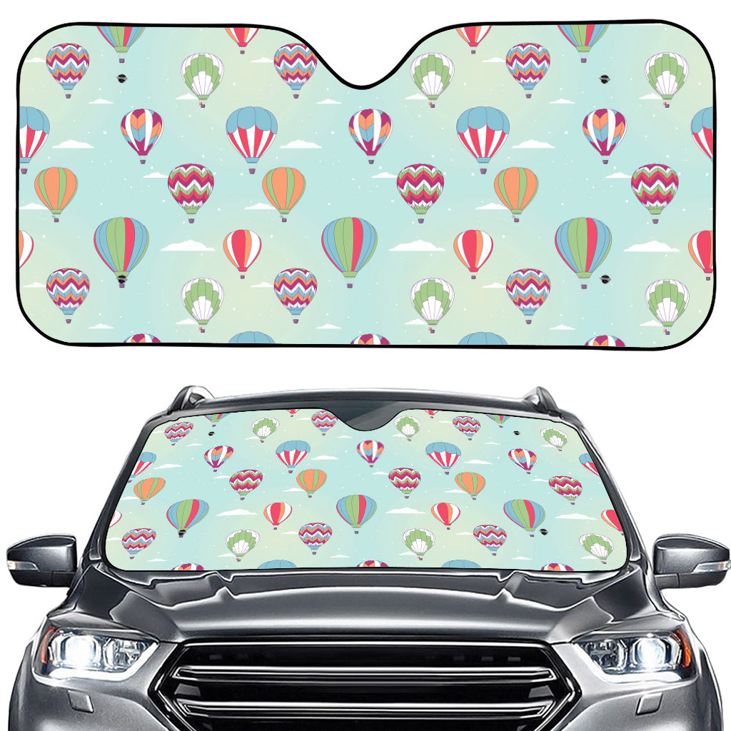 Hot Air Balloon Pattern Print Car Windshield Sun Shade