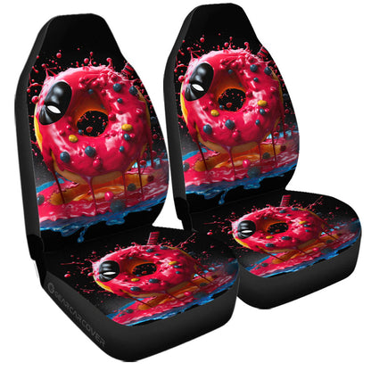 Hot Pink Donuts Car Seat Covers Custom Girly Pattern Car Accessories