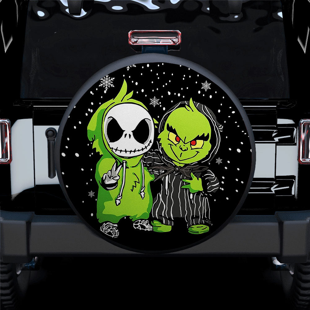 How The Grinch Jack Skellington Friends Christmas Car Spare Tire Cover