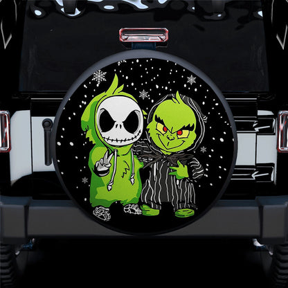 How The Grinch Jack Skellington Friends Christmas Car Spare Tire Cover