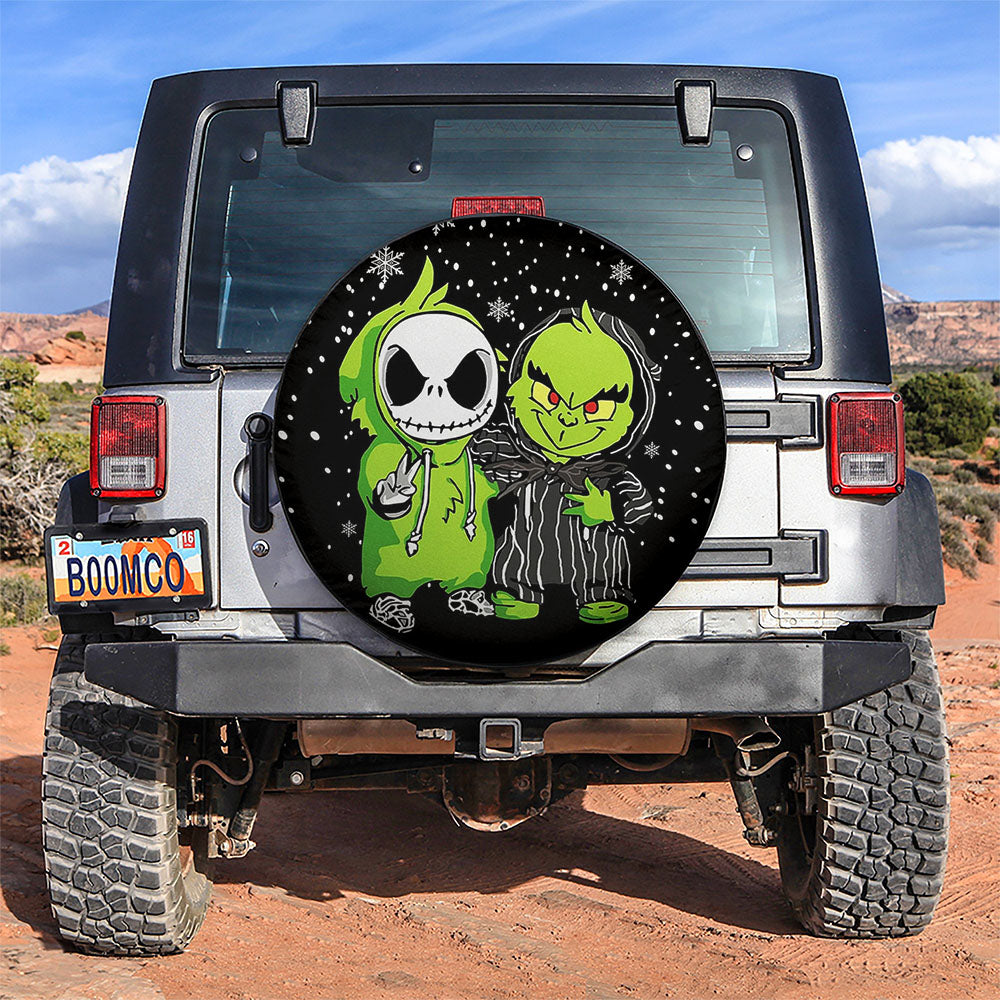 How The Grinch Jack Skellington Friends Christmas Car Spare Tire Cover
