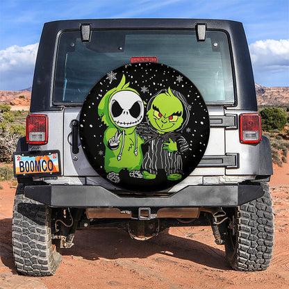 How The Grinch Jack Skellington Friends Christmas Car Spare Tire Cover