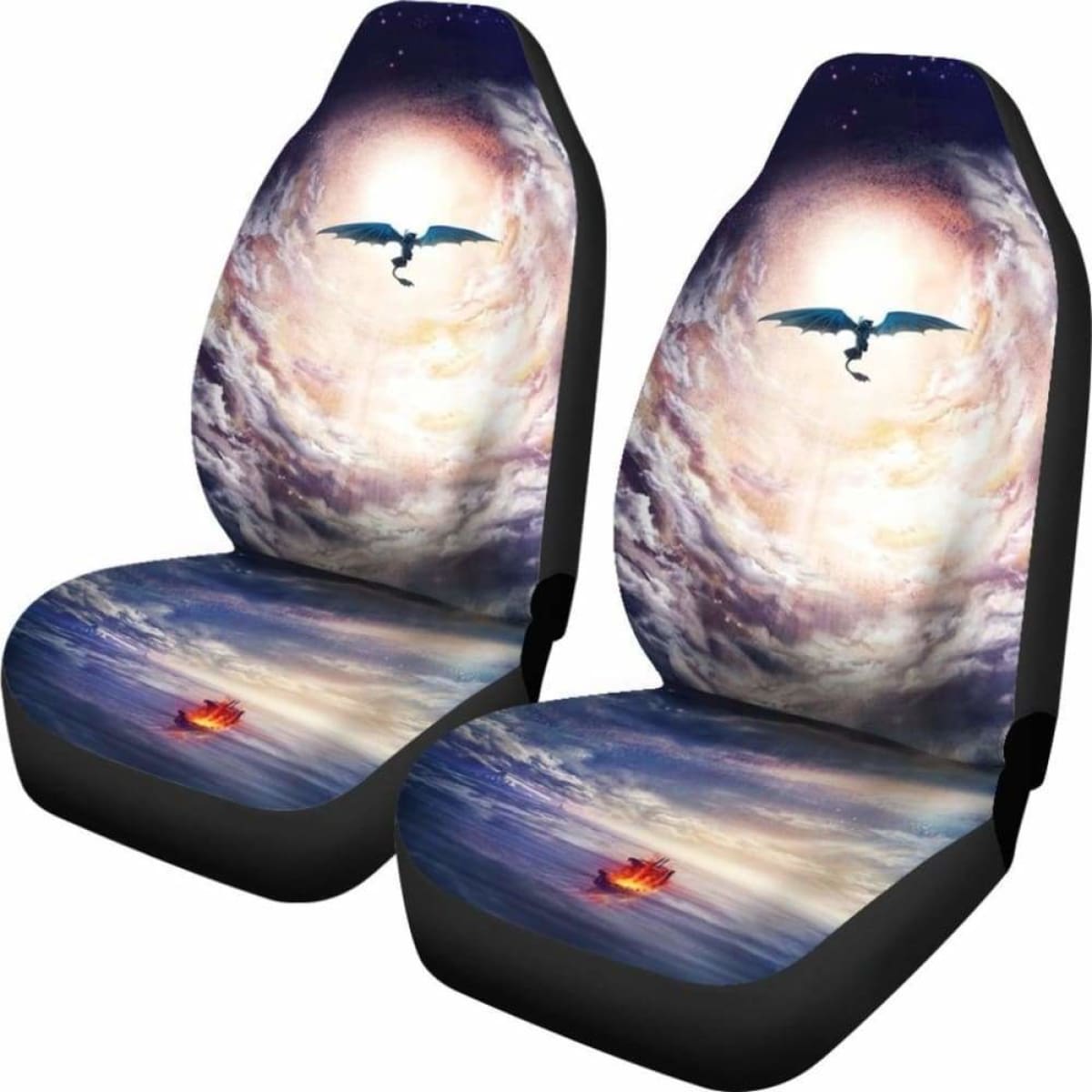 How To Train Your Car Seat Covers Dragon Cartoon Fan Gift Universal Fit 051012