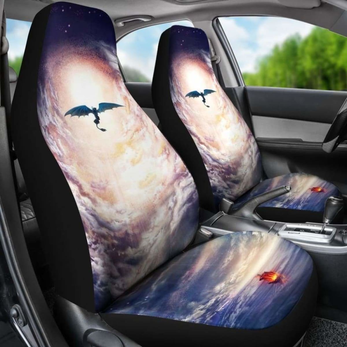 How To Train Your Car Seat Covers Dragon Cartoon Fan Gift Universal Fit 051012