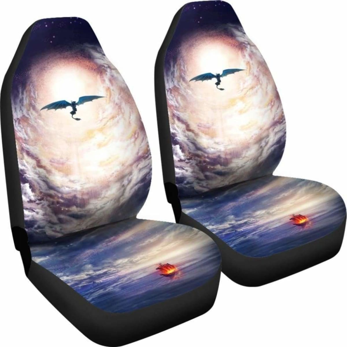 How To Train Your Car Seat Covers Dragon Cartoon Fan Gift Universal Fit 051012