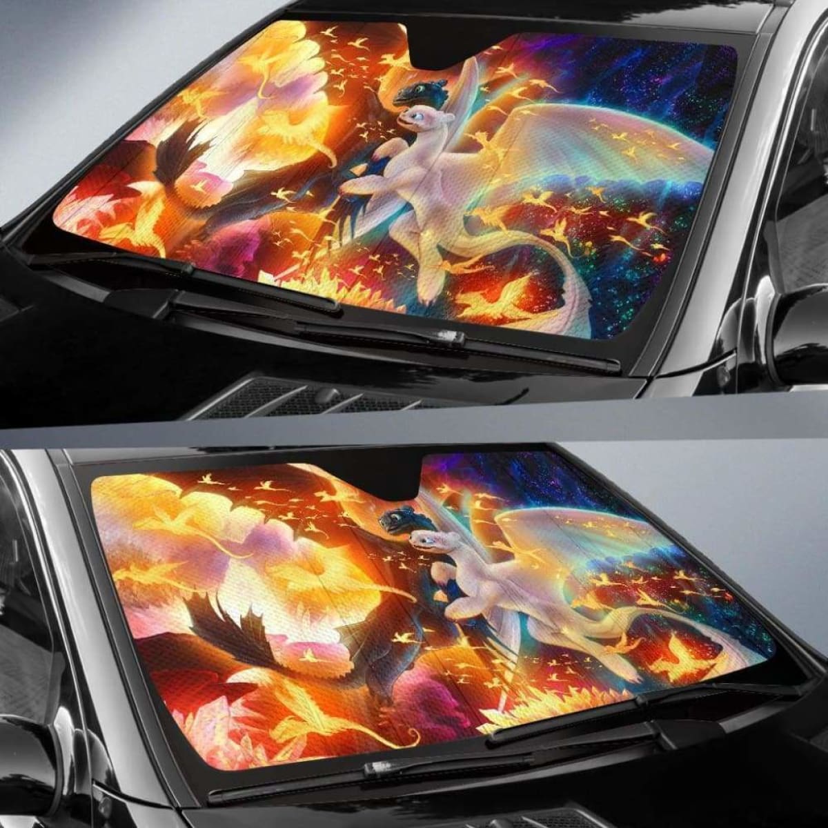 How To Train Your Dragon Auto Sun Shades 918b Universal Fit