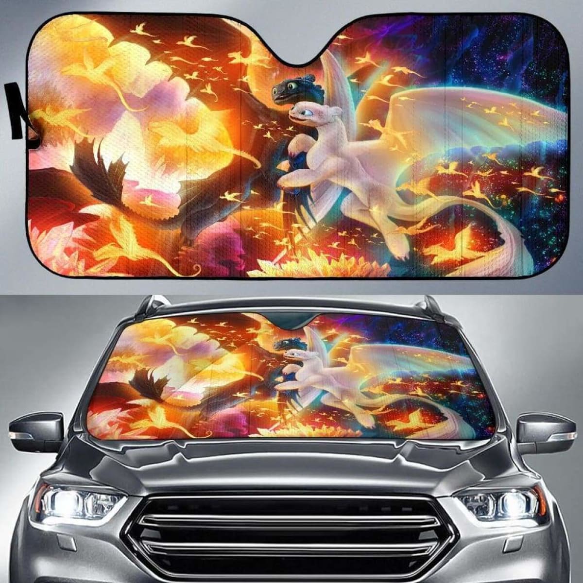 How To Train Your Dragon Car Auto Sun Shades Universal Fit 051312