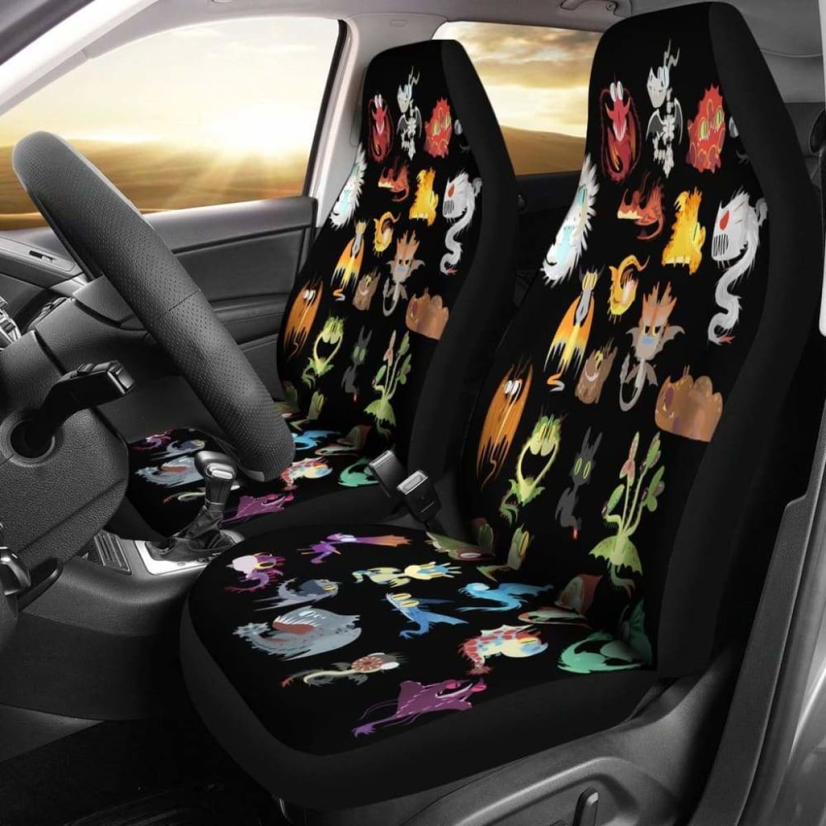 How To Train Your Dragon Cute Hidden World Car Seat Covers Universal Fit 051012