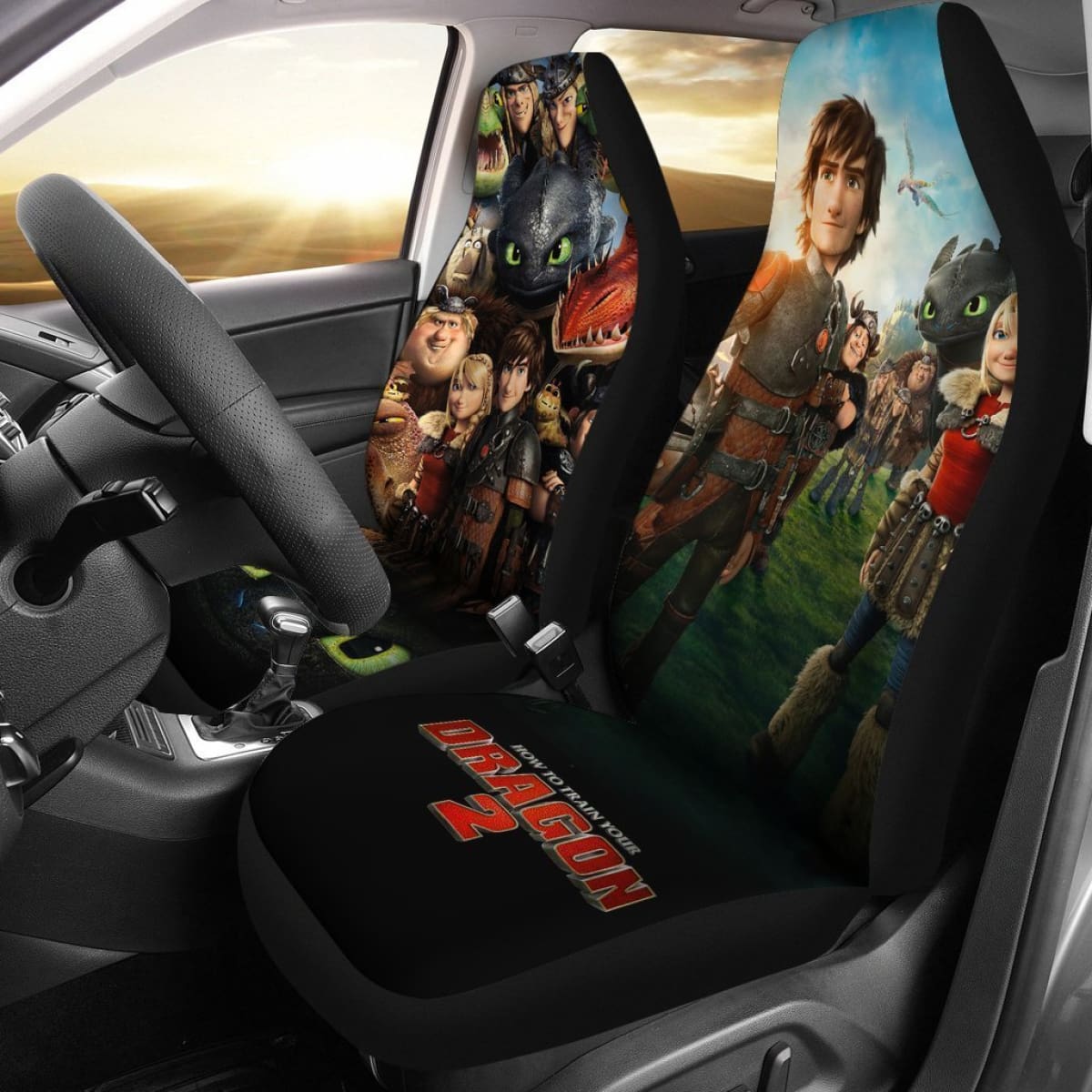 How To Train Your Dragon 2 Full Character Car Seat Covers Lt03 Universal Fit 225721