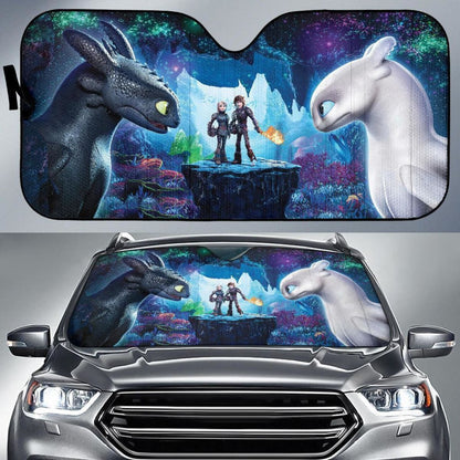 How To Train Your Dragon Hidden World Car Sun Shade Nh07 Universal Fit 111204