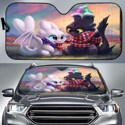 How To Train Your Dragon Love Car Auto Sun Shades Universal Fit 051312
