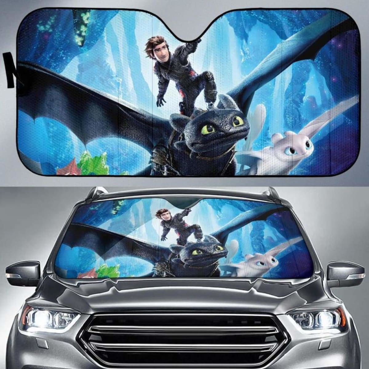 How to Train Your Dragon Car Auto Sun Shade 211626 Universal Fit