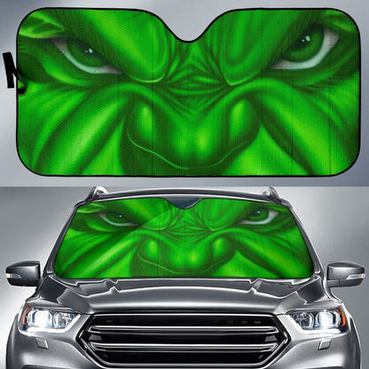 Hulk Angry Face Car Sun Shades Movie Fan Gift H032720 Universal Fit 225311