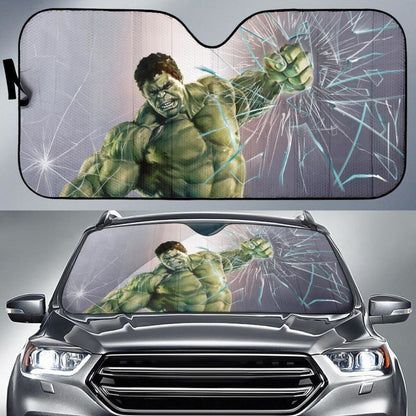 Hulk Car Auto Sun Shade Broken Windshield Funny Idea Universal Fit 174503