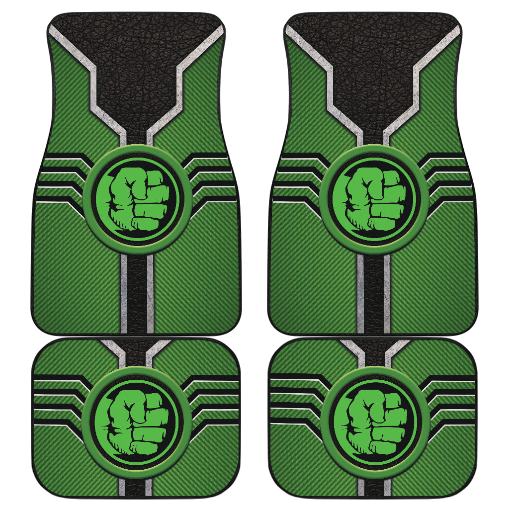 Hulk Logo Car Floor Mats Custom For Fans Ci230111-12a