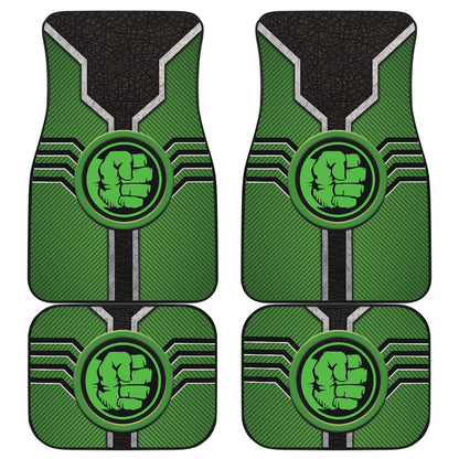 Hulk Logo Car Floor Mats Custom For Fans Ci230111-12a