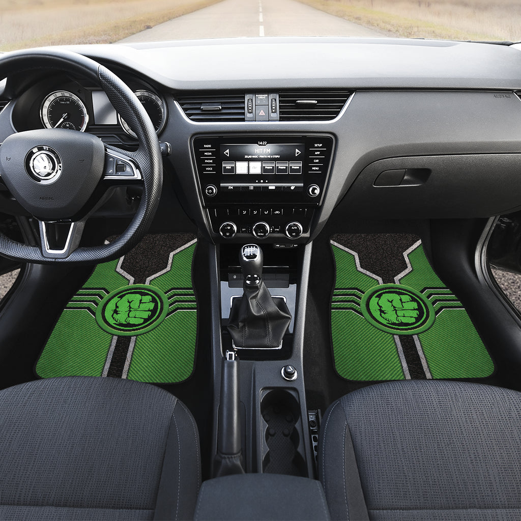 Hulk Logo Car Floor Mats Custom For Fans Ci230111-12a
