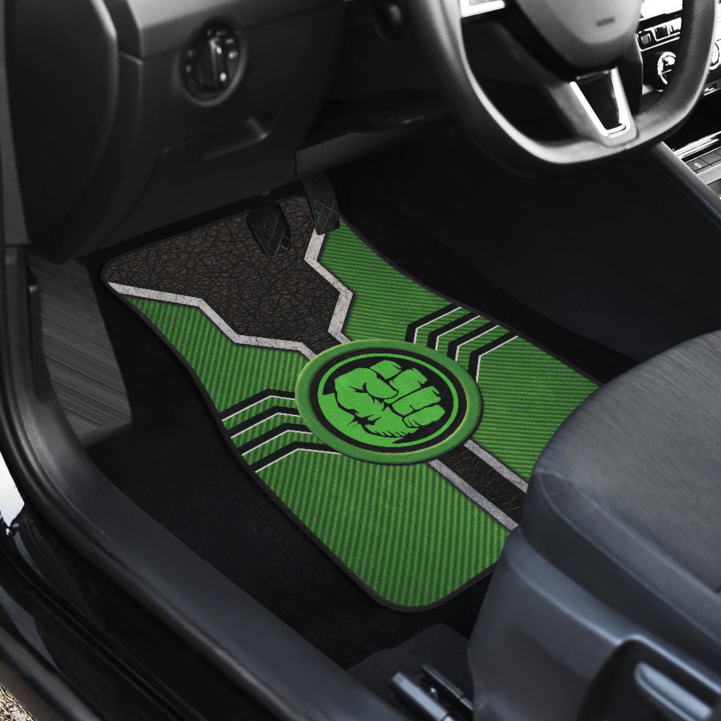 Hulk Logo Car Floor Mats Custom For Fans Ci230111-12a