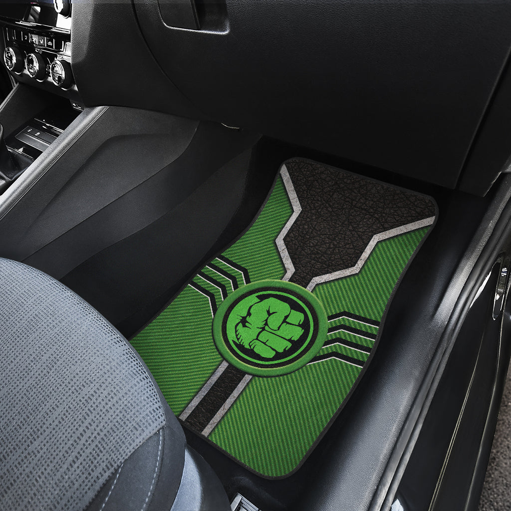 Hulk Logo Car Floor Mats Custom For Fans Ci230111-12a
