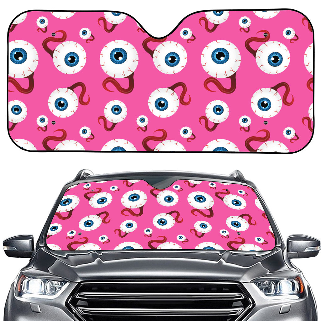 Human Eyeball Pattern Print Car Windshield Sun Shade
