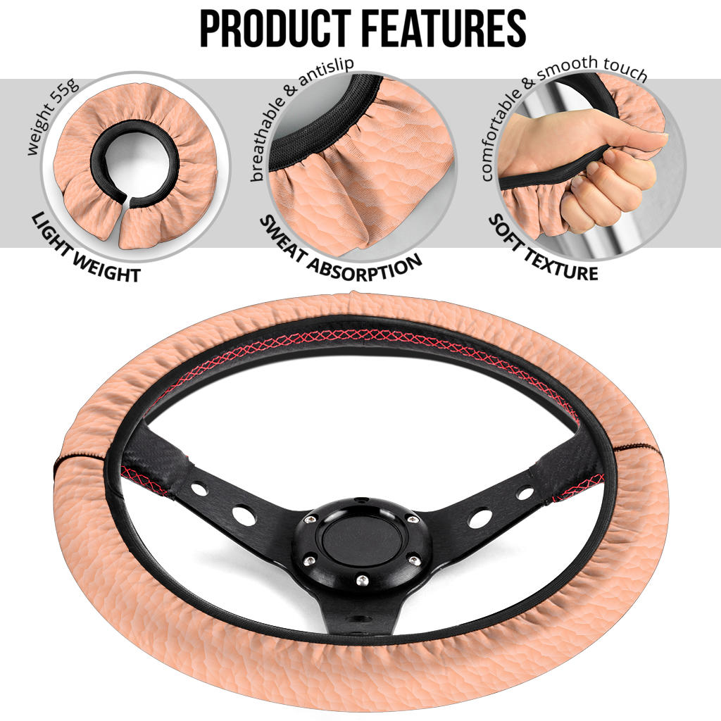 Human Skin Premium Car Steering Wheel Cover