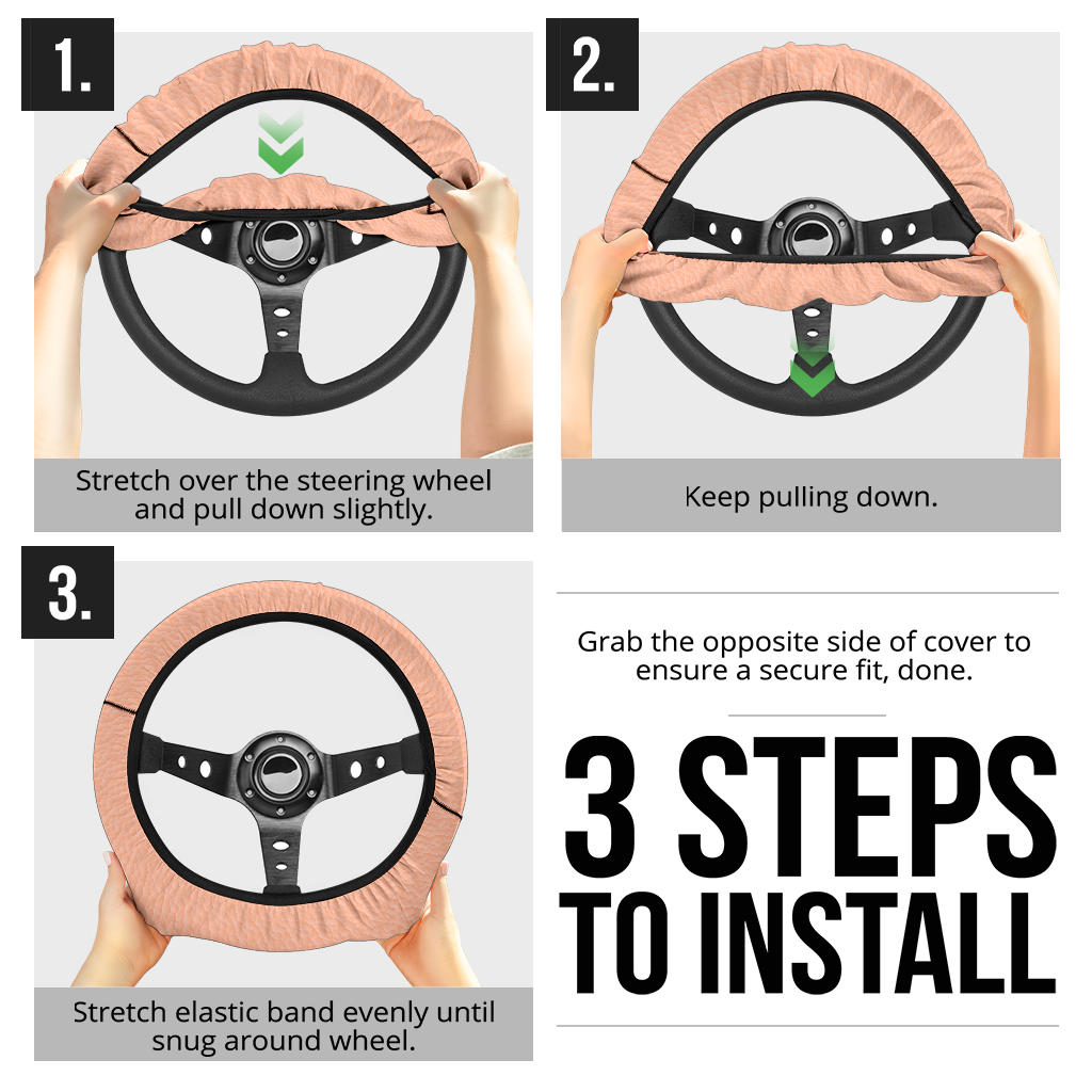 Human Skin Premium Car Steering Wheel Cover