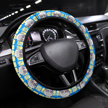 Hunter X Hunter Killua Zoldyck Lightning Anime Premium Custom Car Steering Wheel Cover