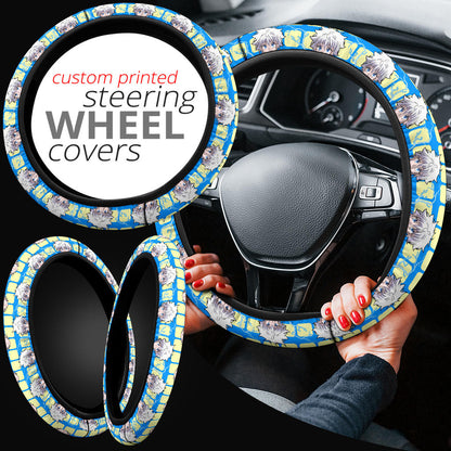 Hunter X Hunter Killua Zoldyck Lightning Anime Premium Custom Car Steering Wheel Cover