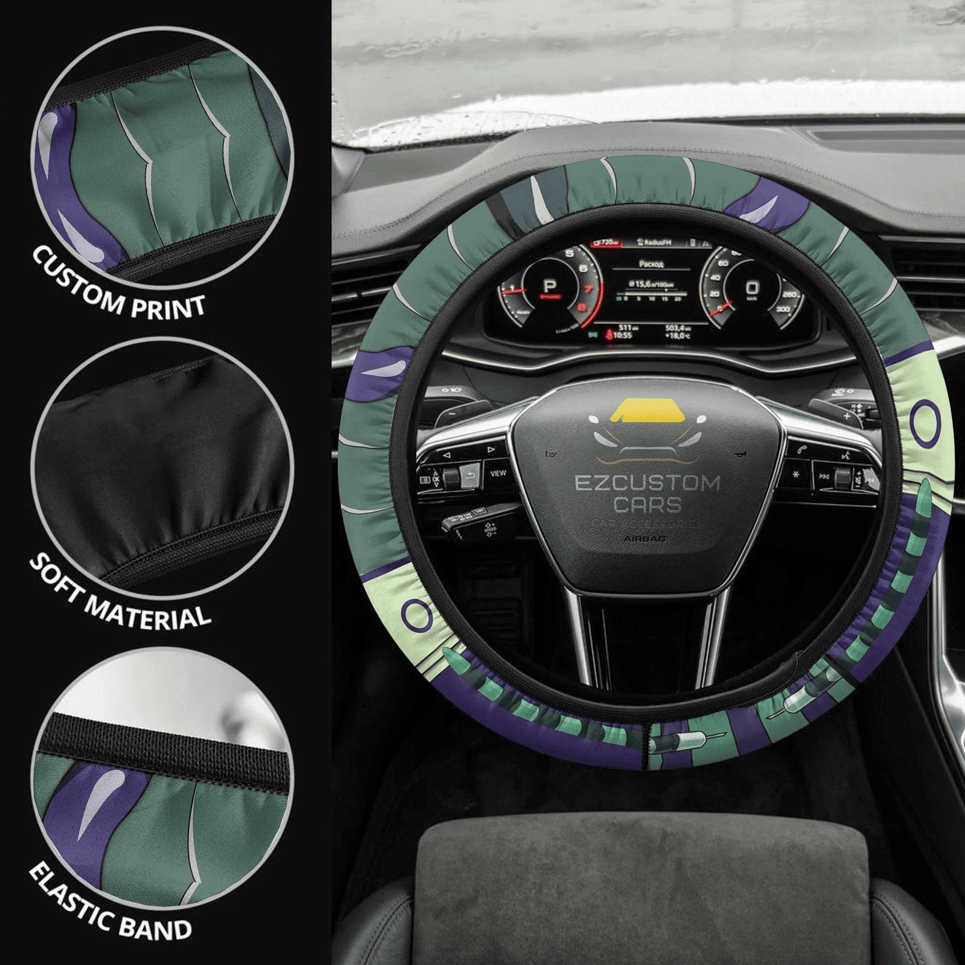 Hunter x Hunter Anime Steering Wheel Cover Custom Meruem Anime Car Accessories