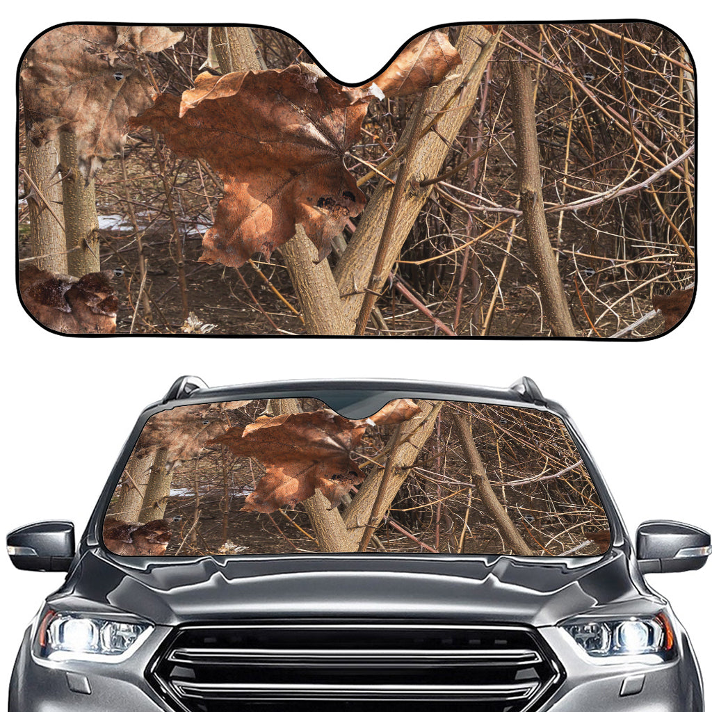 Hunting Camo Pattern Print Car Windshield Sun Shade