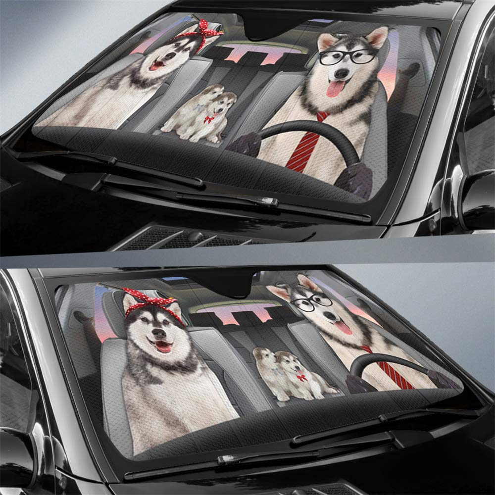 Husky Dog Driver Sunshades