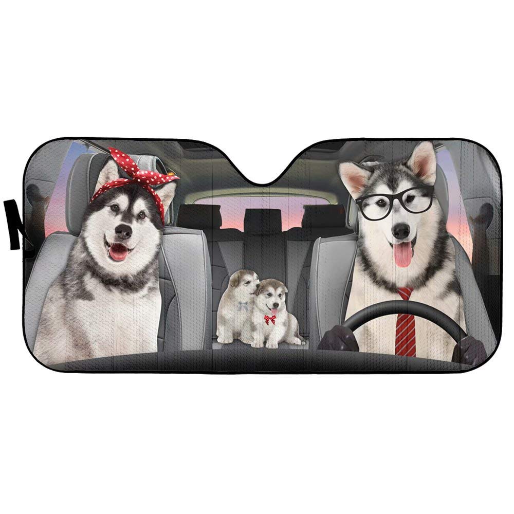 Husky Dog Driver Sunshades