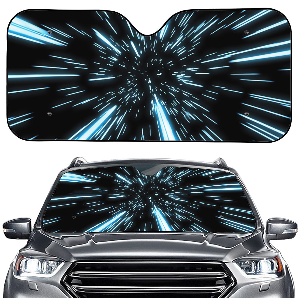 Hyperspace Lightspeed Print Car Windshield Sun Shade