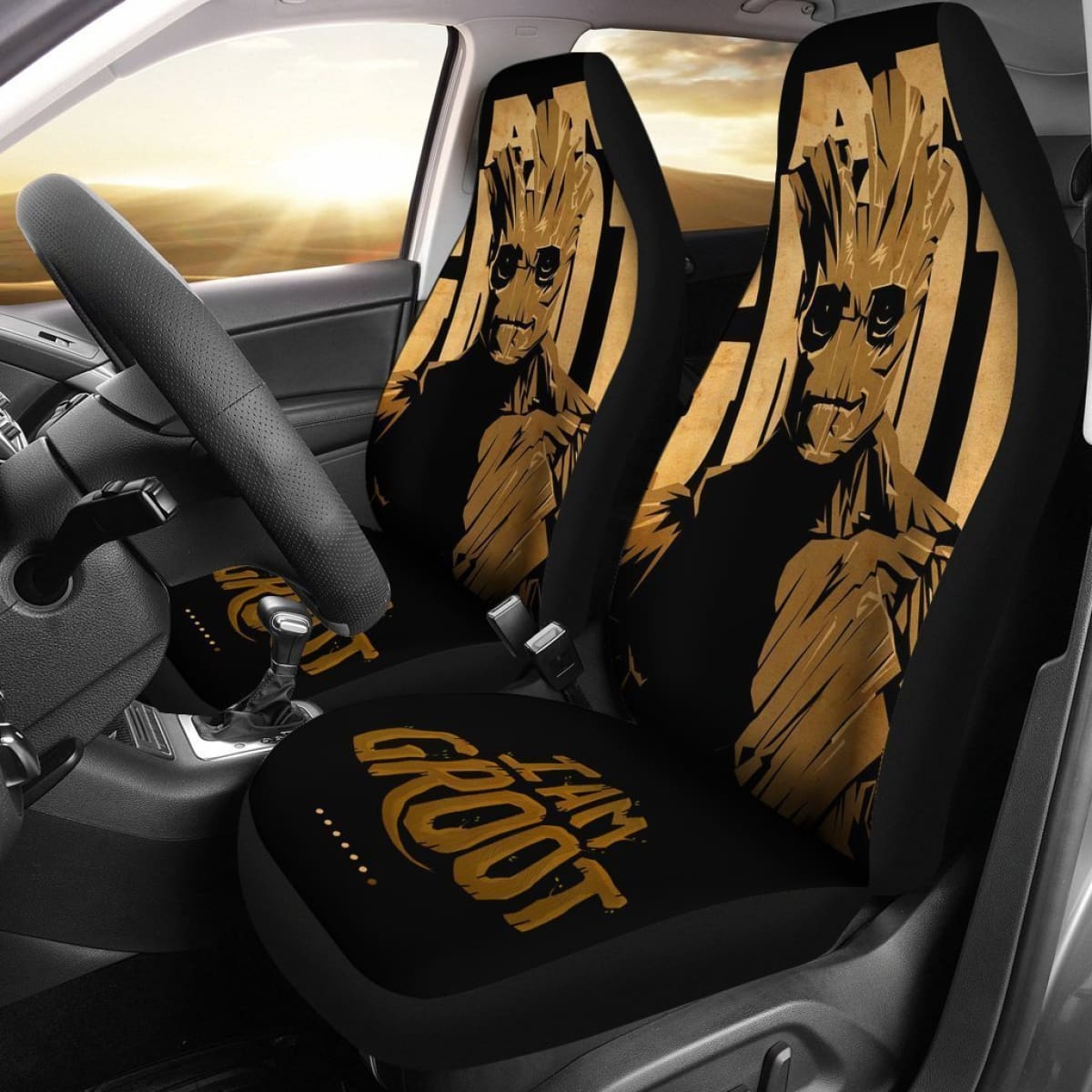 I Am Groot Guardians Of The Galaxy Marvel Car Seat Covers Lt03 Universal Fit 225721