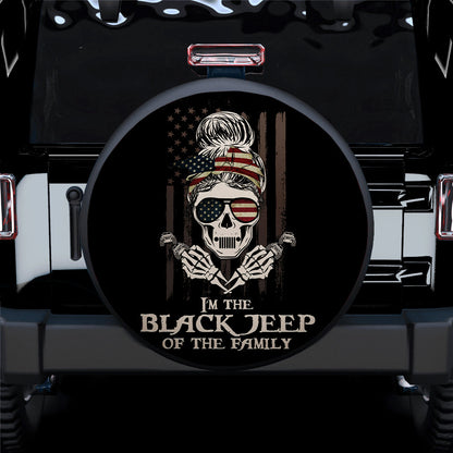 I Am The Black Girl Jeep Of The Family American Car Spare Tire Cover