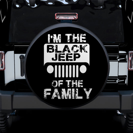 I Am The Black Jeep Car Spare Tire Cover