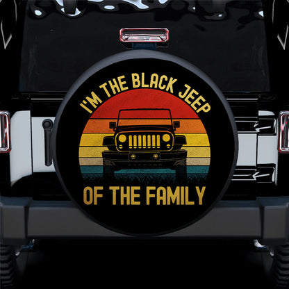 I Am The Black Jeep Of The Family Car Spare Tire Cover