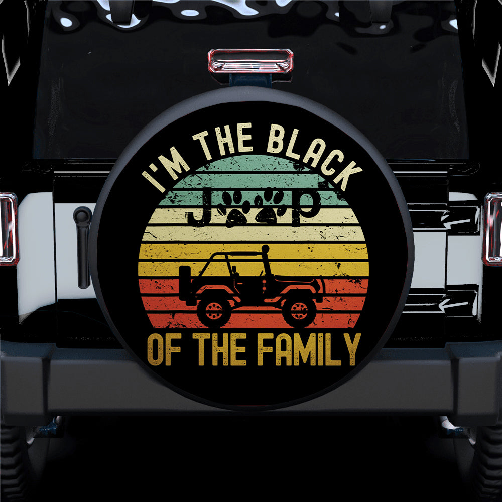 I Am The Black Jeep Of The Family Car Spare Tire Cover