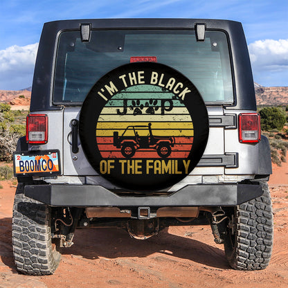 I Am The Black Jeep Of The Family Car Spare Tire Cover