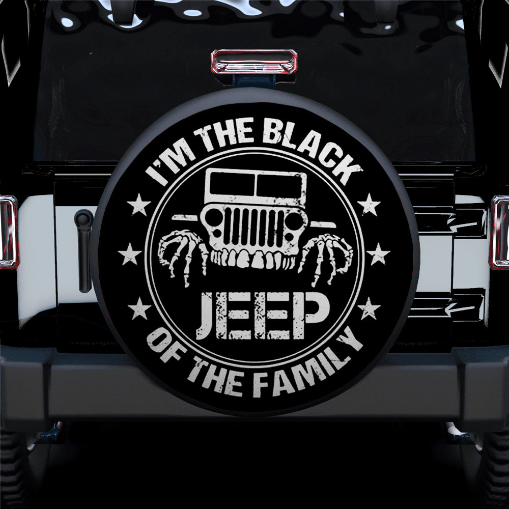 I Am The Black Jeep Of The Family Car Spare Tire Cover