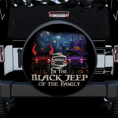 I Am The Black Jeep Of The Family Halloween Car Spare Tire Cover