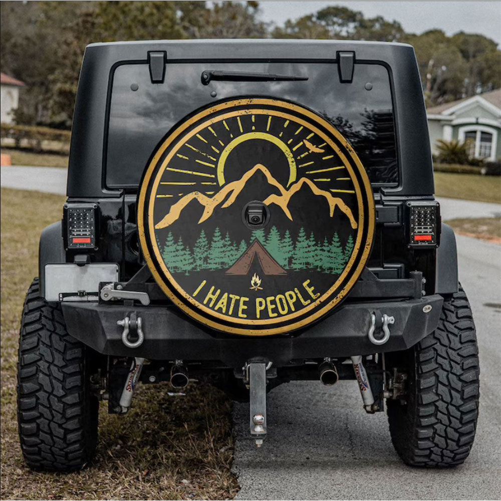 I Hate People Camping Is Awaiting Car Spare Tire Cover
