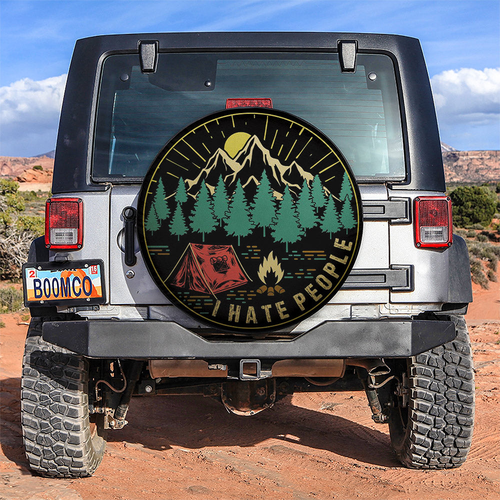 I Hate People Car Spare Tire Cover