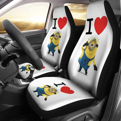 I Heart Minion 2020 Seat Covers Amazing Best Gift Ideas 2020 Universal Fit 090505