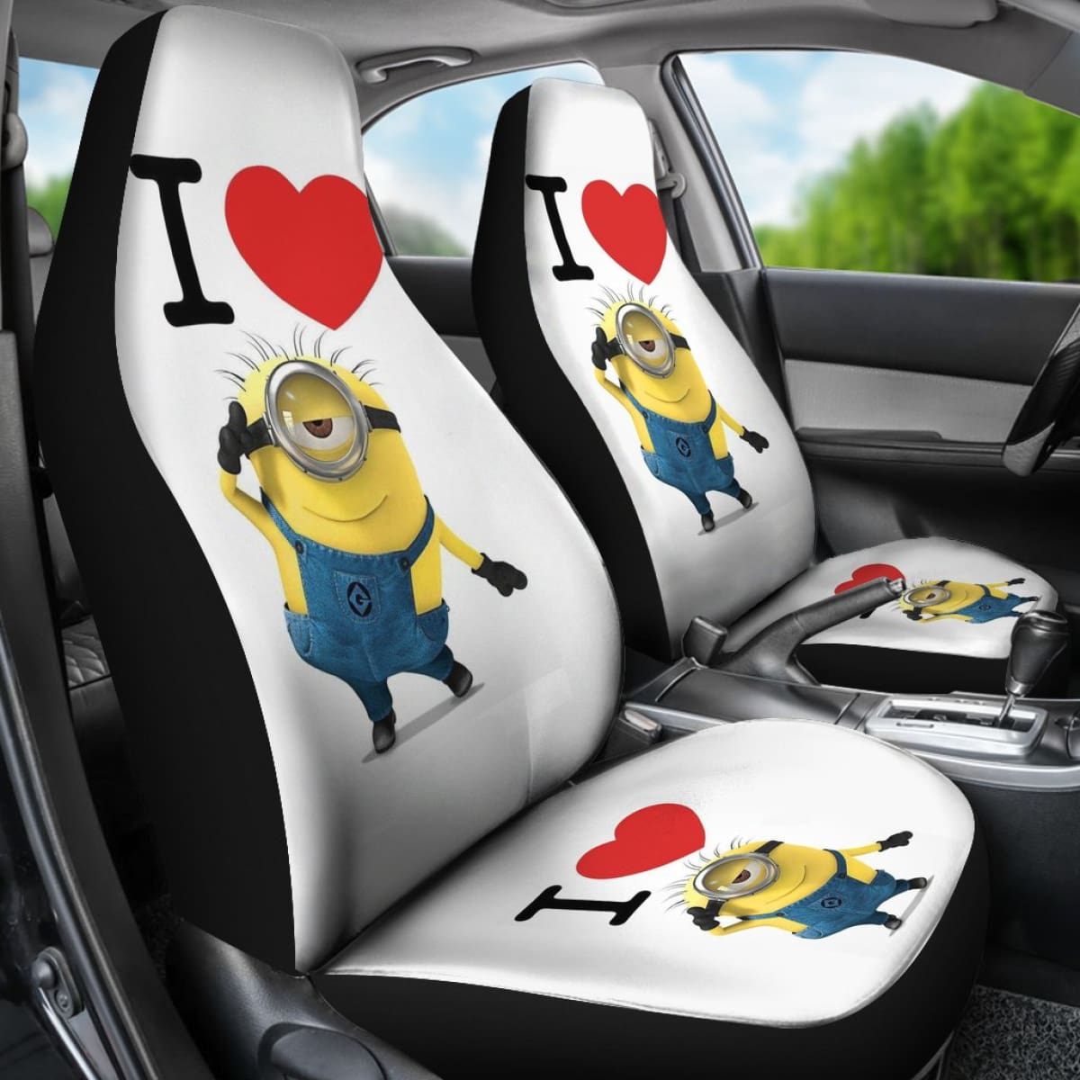 I Heart Minion 2020 Seat Covers Amazing Best Gift Ideas 2020 Universal Fit 090505