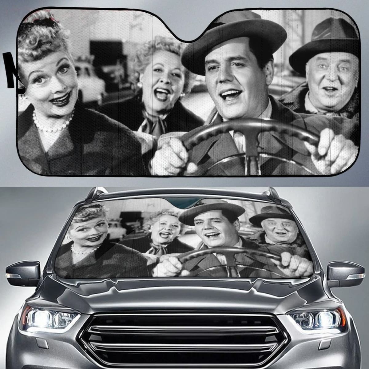 I Love Lucy Auto Sun Shades For Fan Universal Fit 174503