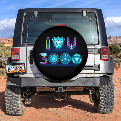 I Love You 3000 Iron Man Jeep Car Spare Tire Cover
