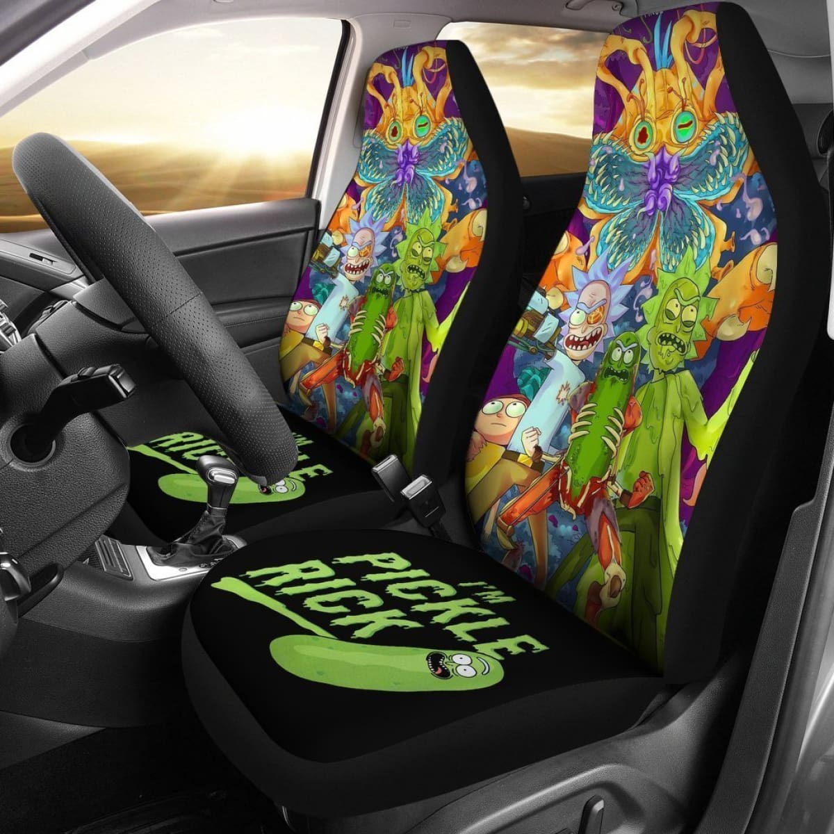I'M Pickle Rick And Morty Car Seat Covers Lt04 Universal Fit 225721