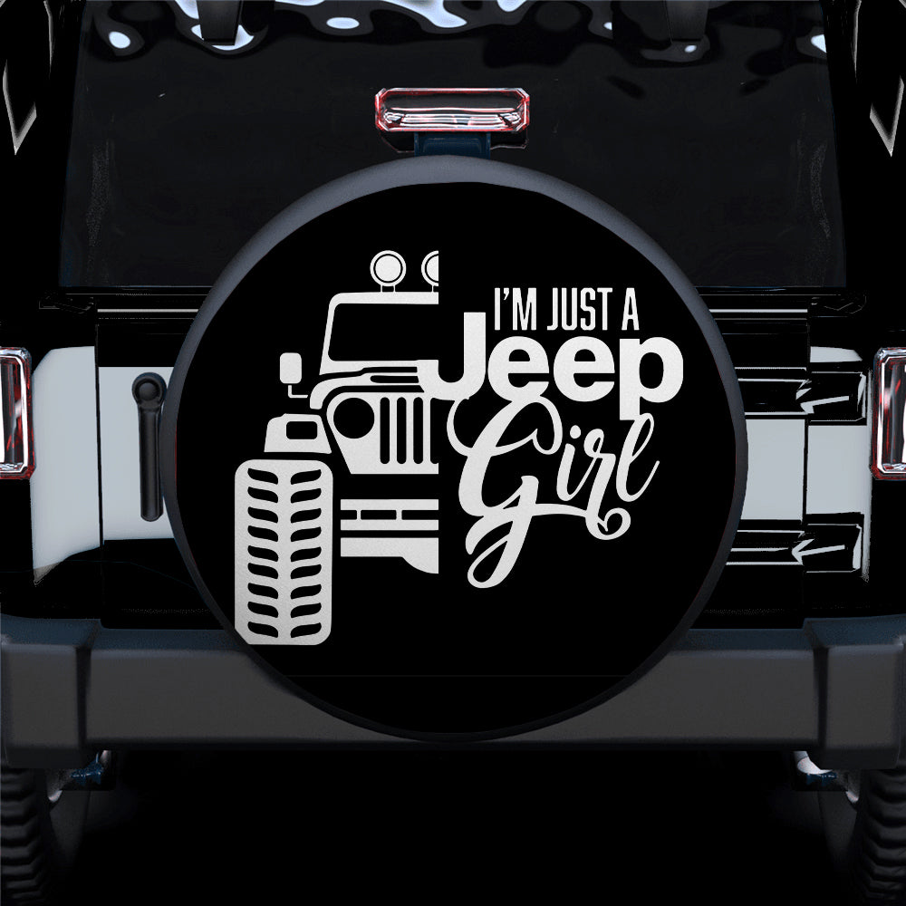 I'm Just A Jeep Girl Car Spare Tire Cover
