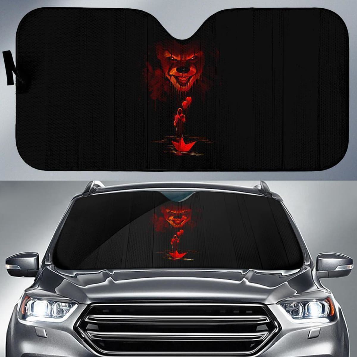 IT Chapter 2 Auto Sun Shade Horror Movies Fan Universal Fit 174503